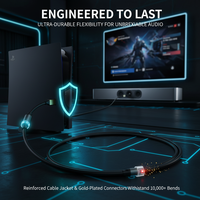 Kabel Audio Serat Optik USB-A ke Toslink Berkualitas Tinggi, Kabel Digital Optik SPDIF untuk DAC, Soundbar, TV, Amplifier