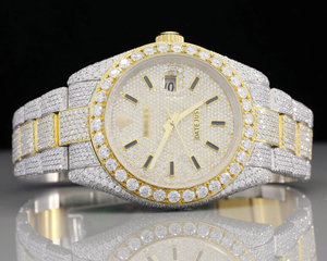 High-On-Demand Luxury Hip Hop Men's Moissanite Diamond Watch VVS Iced Analog Dial Diseño de moda antiguo para la venta de exportación - Product Image 1