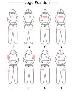 Custom Sportswear Zipper Tracksuit <b>Hoodie</b> White String <b>Long</b> Sleeves Men Tracksuit / Jogging Suit Set Unisex Multiple Colors - Product Image 5