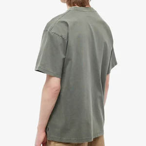 เสื้อยืดผู้ชายทรงโอเวอร์ไซส์ผ้าคอตตอนหนานุ่มแบบดรอปโชว์เดอร์ ปักลาย สตรีทแวร์ ผลิตตามสั่งจากโรงงาน (OEM) - Product Image 5