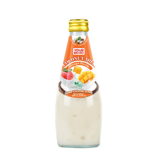 Leche de coco de mango de Vietnam en botella de vidrio 290ml Su propia marca Muestra gratis Diseño gratis Fabricación OEM - Product Image 1