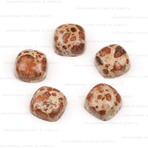 Único Natural rojo asteroide jaspe 10x10mm cojín corte cuarzo plano cabujón fabricante indio para la fabricación de joyas sueltas - Product Image 6