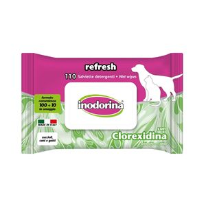 Deep-Purify Inodorina Refresh Lingettes humides antimicrobiennes pour animaux de compagnie 110 Pcs Protection d'hygiène ultime - Product Image 1