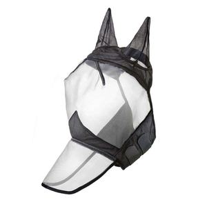 Masque anti-moustiques et anti-mouches pour chevaux, respirant et personnalisable, couvrant tout le visage avec protection des oreilles et du nez, fournitures équestres - Product Image 1