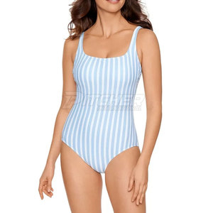 Traje de baño de una pieza de mujer reversible transpirable sólido de talla grande de Venta caliente - Product Image 1