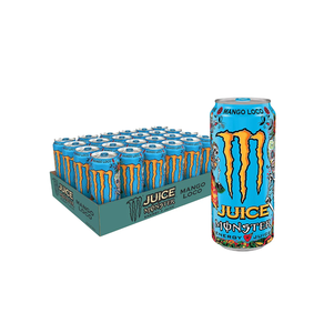 Bebida Energética Monsterr Sabor Mango Loco, 12 Latas de 500ml, Bebida Energética Carbonatada de Frutas con Taurina, Cafeína y L-Carnitina - Product Image 1