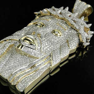 Pendentif glacé HipHop personnalisé 3D dessin animé visage 925 argent coloré Moissanite pendentif Moissanite personnalisé - Product Image 5