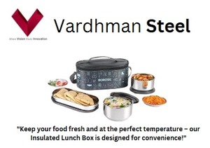 Lonchera de Acero Inoxidable con Doble Pared Aislada, Doble Aislamiento, Doble Frescura, Lonchera de Acero Inoxidable con 2 Compartimentos y 1 Tapa - Product Image 2