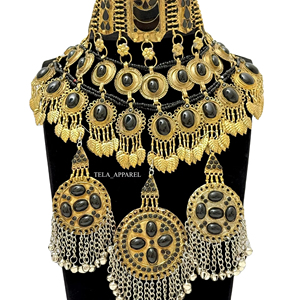 Collier ethnique bohème fait main avec des perles, héritage culturel afghan, vintage, écologique, personnalisable, mode féminine - Product Image 1
