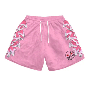 Pantalones cortos para correr para entrenamiento en el gimnasio con estampado 3D para hombre, pantalones cortos atléticos transpirables de secado rápido con logotipo, bolsillos laterales informales de verano - Product Image 1