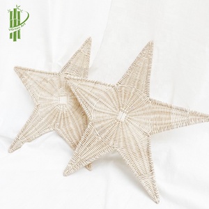 <b>INTERIOR</b> <b>ACCESSORIES</b> Star Shape coaster Rattan Natural 100% Boho Placemats Woven Wholesale Vietnam Decor Unique Products to Sell - Product Image 4