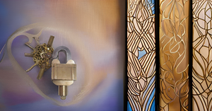 6 Key Square Trick Brass <b>Padlock</b> with 3 Keys X 2 Puzzle Design Product - Product Image 3