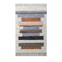 Indian Wholesale Natural Cotton Rectangle Braided Floor Rug Handmade Carpet for Living Room Bedroom Durable Eco Friendly