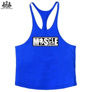 Gym <b>Stringer</b> <b>Vest</b> <b>Men's</b> Tank Tops Weightlifting Fitness Wear Workout <b>Vests</b> High Quality Running Knitted Casual 100% Cotton - Product Image 6
