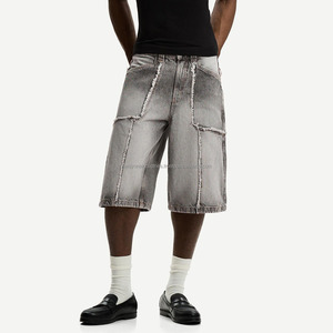 2025 Designer Wash Light Denim Shorts Cute Straight Style Summer Fashion Distressed Casual Me Short para verano - Product Image 3