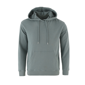 Sudadera con capucha de manga larga con cordón de moda diaria ecológica de alta calidad 100% algodón personalizado lana merino bordada al por mayor - Product Image 1