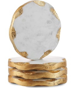Handcrafted Wood Decorative <b>Mirror</b> with <b>Gold</b> Leaf Accents 5mm Thickness Luxury <b>Round</b> Barware Gift - Product Image 3