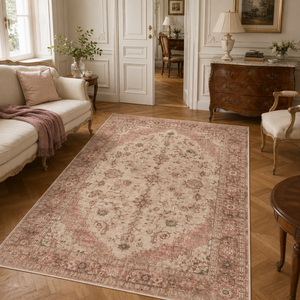 Tapis traditionnel lavable en chenille RWPR0002 Sivas Rose Poussiéreux de Rug Weavers – Vente en gros et dropshipping – 10 tailles disponibles - Product Image 6