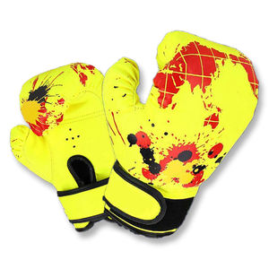Guantes de boxeo de cuero real profesionales con impresión de logotipo totalmente personalizado para adultos Guantes de boxeo Etiqueta privada para la venta OEM - Product Image 3