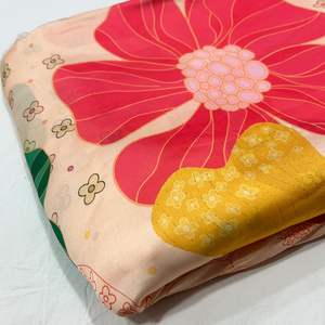 Textile de pelouse en polyester à quantité minimale de commande bas, impression florale personnalisée, tissus indiens en polyester, matière première personnalisée pour la robe - Product Image 2