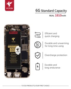 FLYCDI Vente en gros Remplacement d'usine Accessoires <span class=keywords><strong>Batterie</strong></span> pour <span class=keywords><strong>Iphone</strong></span> <span class=keywords><strong>6</strong></span> 6G 6S 6P 6Plus 6S <span class=keywords><strong>Plus</strong></span> <span class=keywords><strong>Batterie</strong></span> Lithium - Product Image 6