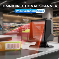 Escáner de Código de Barras Omnidireccional USB de Escritorio, Suministro de Fábrica WCMI, Lector de Códigos QR 2D OEM para Cajero de Tienda Minorista - Stock Disponible