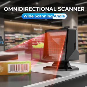 Escáner de Código de Barras Omnidireccional USB de Escritorio, Suministro de Fábrica WCMI, Lector de Códigos QR 2D OEM para Cajero de Tienda Minorista - Stock Disponible - Product Image 1