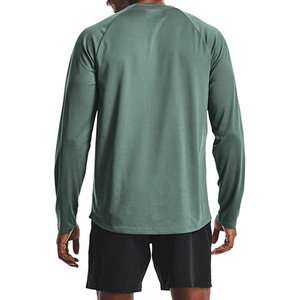 Fabricación personalizada para hombre Casual bambú algodón Spandex camiseta tela Slim Fit manga larga Camiseta camiseta para hombres - Product Image 2