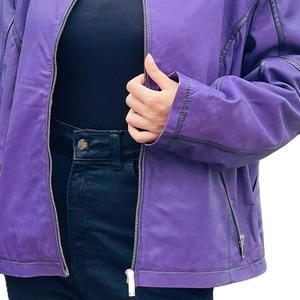 Chaqueta de Cuero al por Mayor para Mujer, Chaqueta de Cuero de Moda, Chaqueta de Cuero Gruesa de Nuevo Estilo para Damas - Product Image 2