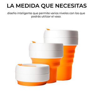 Reusable Retractable Silicone Cup Convenient <b>Drinkware</b> for On-the-Go Use - Product Image 2