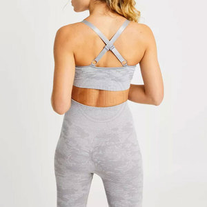 Custom Color Comfortable Spandex Polyester Women's <b>Yoga</b> <b>Set</b> Latest Design with Breathable Solid Pattern - Product Image 5