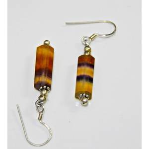 925สเตอร์ลิงเงินแท้ต่างหูลูกปัดฟลูออไรต์สีธรรมชาติของขวัญสำหรับงานแต่งงานต่างหูเงินแฟชั่น - Product Image 2