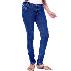 Orienté vers l'exportation Qualité supérieure 2025 Meilleure vente Produit personnalisé Design délavé Plus Size Slim Fit Pantalon en jean pour femmes - Product Image 3
