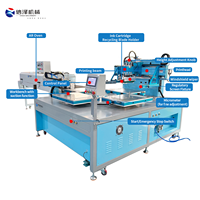 Machine d'impression sérigraphique à 4 postes personnalisée en usine pour l'impression de sacs d'emballage et de produits textiles avec table rotative