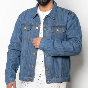 Chaqueta de Mezclilla con Capucha para Hombre, con Cuello Alto y Cierre de Cremallera, Diseñada para un Estilo Casual Versátil - Product Image 2