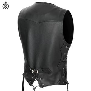 เสื้อกั๊กหนังสำหรับผู้ชายระบายอากาศได้ดีเสื้อกั๊กหนังสไตล์ไม่เหมือนใครสำหรับผู้ชาย - Product Image 3