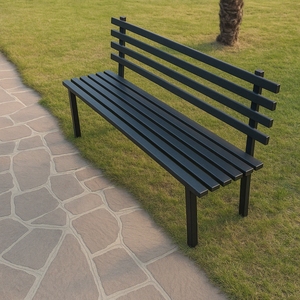 Panca da giardino modello napoli acciaio 100 cm panca da giardino - Product Image 2