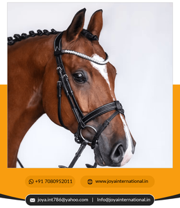 Bride et rênes de logo personnalisé d'équipement de pointe de cheval en cuir occidental de haute qualité de tête intelligente d'Inde - Product Image 2