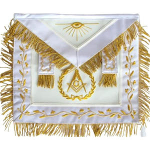 Masonic Rose Croix Delantal bordado de 18 grados Masons Regalia de cuero real - Product Image 2
