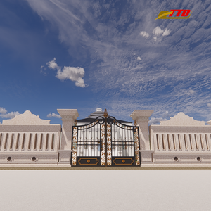 Hermosas Ideas de Diseño de Portones de Hierro Ecológicos, Imágenes de Modelado 3D, Mejora la Entrada de tu Hogar, Artístico y Duradero, Metal de 7 pies - Product Image 6