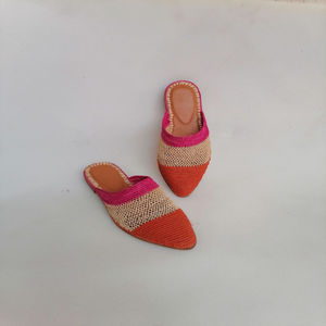 Vente en gros de pantoufles et sandales marocaines faites à la main en raphia, chaussures tissées écologiques pour femmes et hommes, commande en gros, fournisseur direct - Product Image 4