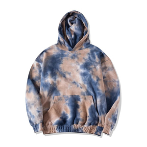 Sudadera Unisex con Logo y Estampado Tie Dye Personalizado, Jersey de Talla Grande, Sudadera con Capucha, Mezcla de Algodón, Ropa de Calle para Hombre - Product Image 6