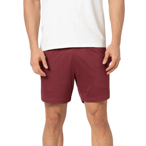 Custom Logo Men's Double <b>Layer</b> Breathable Mesh Shorts 100% Polyester New Design Solid High Street XS XXS Plain Dyed Cotton - Product Image 1