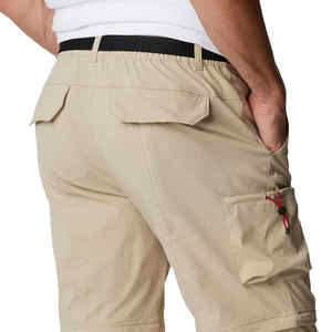 Pantalon cargo à la mode pour hommes, coupe ajustée, confortable, style décontracté, taille haute, tissu en toile, motif droit, en vente - Product Image 2