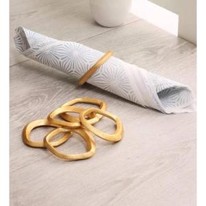 Elegant decorative metal napkin ring set for dining <b>table</b> decoration with timeless design perfect for any occasion - Product Image 6