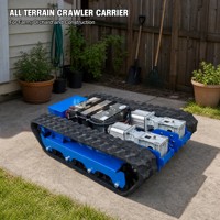 Châssis à chenilles de 1250 mm, plateforme de transport de marchandises électrique télécommandée, tout-terrain pour la ferme, le verger et la construction