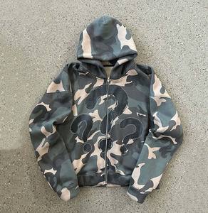 2025 Men's Breathable Full Zip Pullover <b>Hoodie</b> Soft <b>Fleece</b> with Simple Plain Design Knitted Wholesale For Winter - Product Image 4