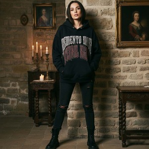 Sudadera con Capucha Delantera, Estilo Gótico Y2K, Ropa de Calle de Invierno para Mujer, Talla Grande, Algodón Grueso, Ecológico, Transpirable - Product Image 4