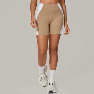 Shorts de Yoga Personalizados al por Mayor para Mujer, de Alta Elasticidad, Sin Costuras, Color Sólido, Ropa Deportiva, Shorts Deportivos para Gimnasio y Fitness - Product Image 6