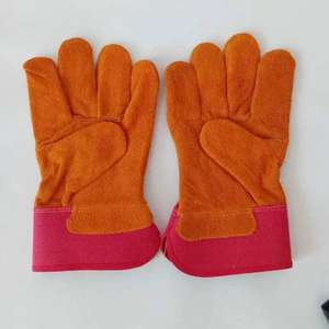 ถุงมือนิรภัยหนังวัวแยกหนังนิ่มหนังแท้ - Product Image 2